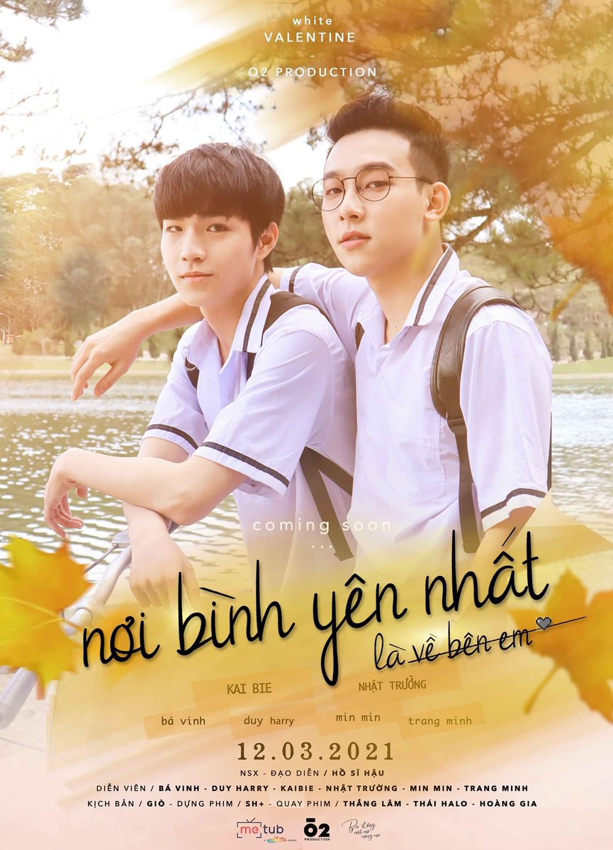 lare_bl's tweet photo. O2 Production, producers of #NationsBrother, have announced their Next BL project titled #TheMostPeacefulPlaceIsYou. The show will premiere March 12th and will have a total of 12 episodes 

#NoiBinhYenNhat #VietnameseBL https://t.co/jCsNpIqoq4