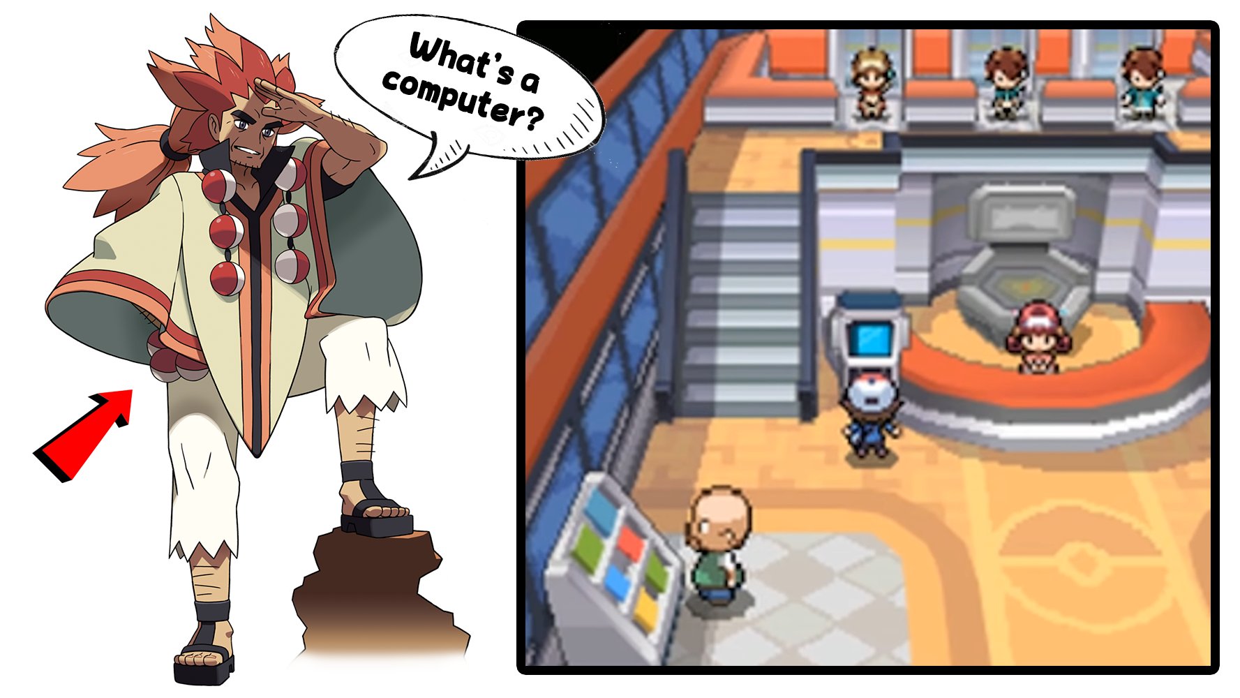 Dr. Lava on X: "Computer Illiterate: Pokemon trainers can usually only  carry six Pokemon, but Unova's champion Alder breaks that rule. Why?  According to Gen 5 designer Yusuke Ohmura, it's because Alder