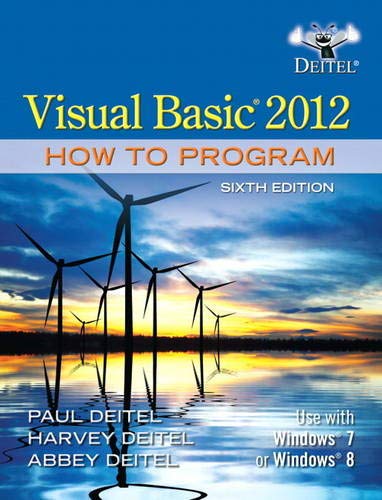 [[PDF] DOWNLOAD> Visual Basic 2012 How to Program (6th Edition) by Pa