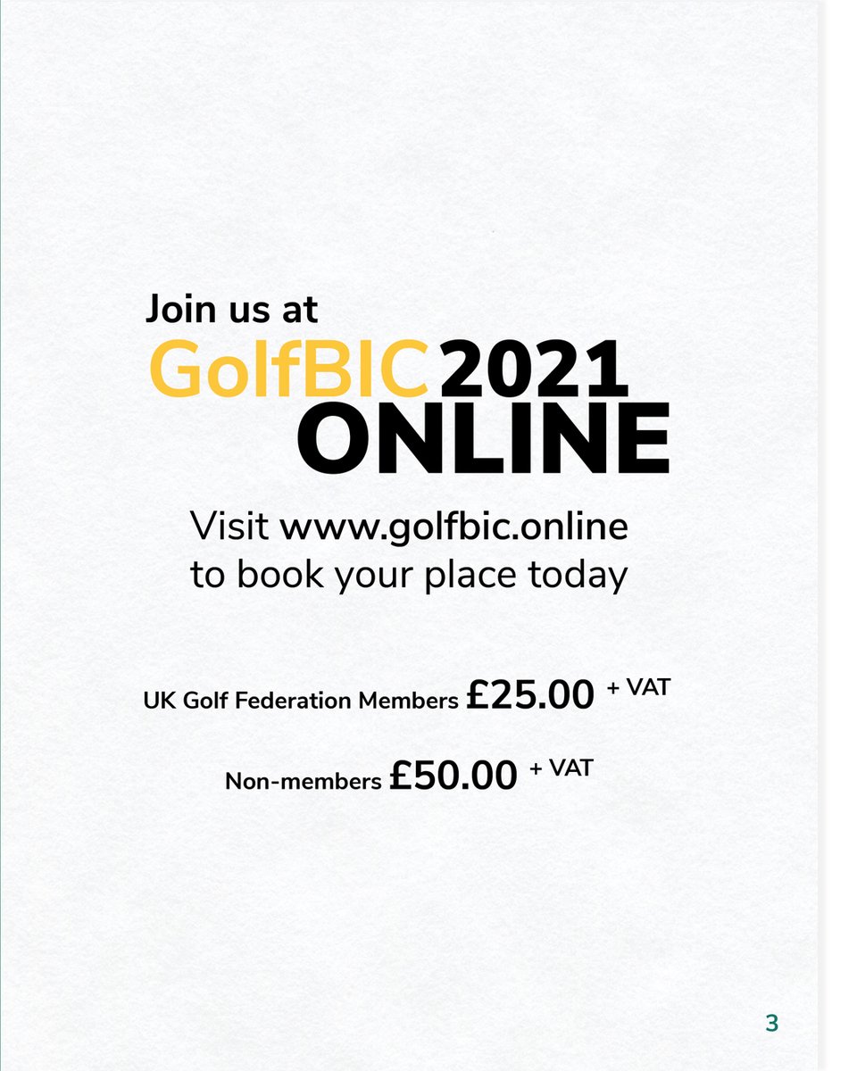 federation_golf's tweet photo. Talks about vision and thoughts for the golf industry and modern tools and tactics that can be used for business in today's world.

Book your place today, by visiting https://t.co/qUFqQlbDQC

#golf #ukgf https://t.co/aVLNj51qAq