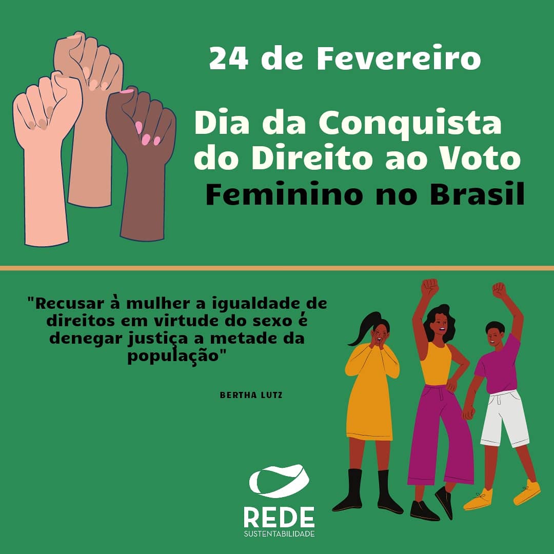 RedeRoraima's tweet image. 24 de Fevereiro - Dia da Conquista do Direito ao Voto das mulheres no Brasil