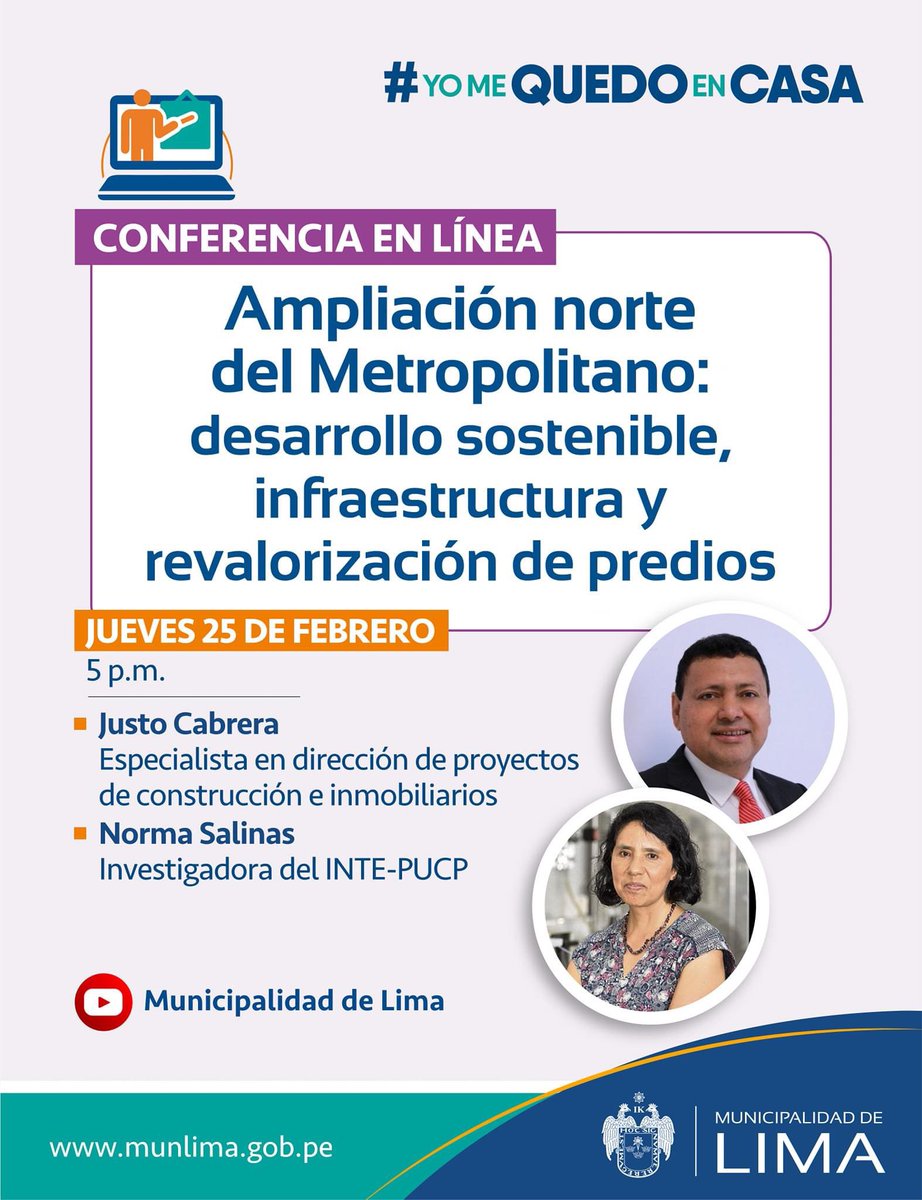 Mañana a las 5 p.m.!!!!!

Inscríbanse: bit.ly/3aJv0ji

#MetropolitanoYa