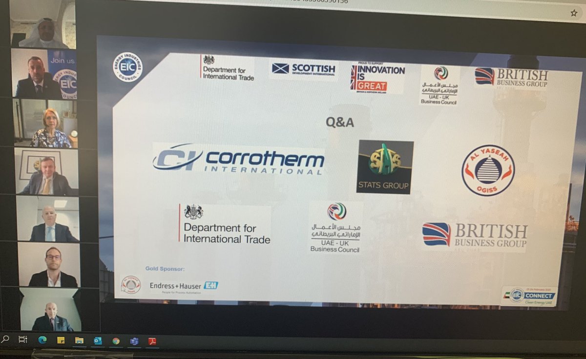 BCCAUH's tweet photo. Chairman of @BBGAUH Nick Cochrane-Dyet MBE participated in a panel discussion today at #EICConnect #CleanEnergy outlining supports for UK plc in UAE @TheEICEnergy @uaeukbc @tradegovukMEAP #UKinUAE https://t.co/YCUxj8Jf2B