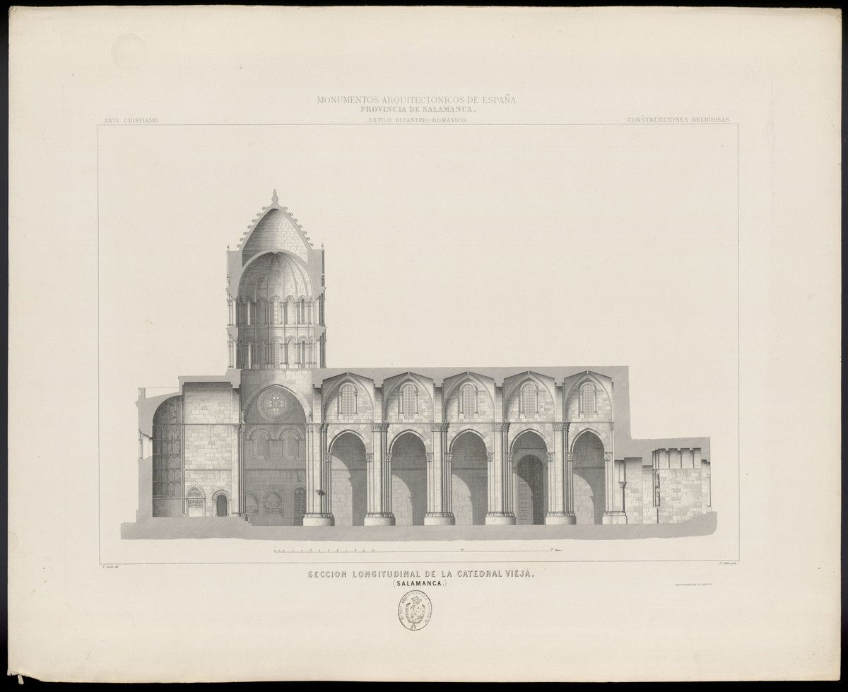 🔎 En el #ArchivoMAN 📜 se conservan estas dos láminas de grabado, obra de Jareño, que forman parte de un conjunto de 281 láminas publicadas bajo la denominación de "Monumentos Arquitectónicos de España" entre 1852 y 1881 🏛🏦🏫⛪️.
#Arquitectura #Dibujo #Grabado #Salamanca