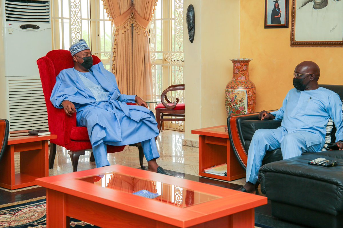 bukolasaraki's tweet image. As we continue our engagements with influential leaders in our party, this afternoon, the #PDPReconciliation &amp;amp; Strategy Committee is meeting with the former Senate President, Senator Iyorchia Ayu, at his home in Abuja.