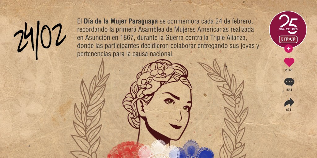 Upap On Twitter Hoy Rendimos Un Especial Homenaje A Todas Las Mujeres Paraguayas Quienes A Lo Largo De La Historia Se Han Caracterizado Por Sus Innumerables Participaciones En Hechos Que Han Marcado