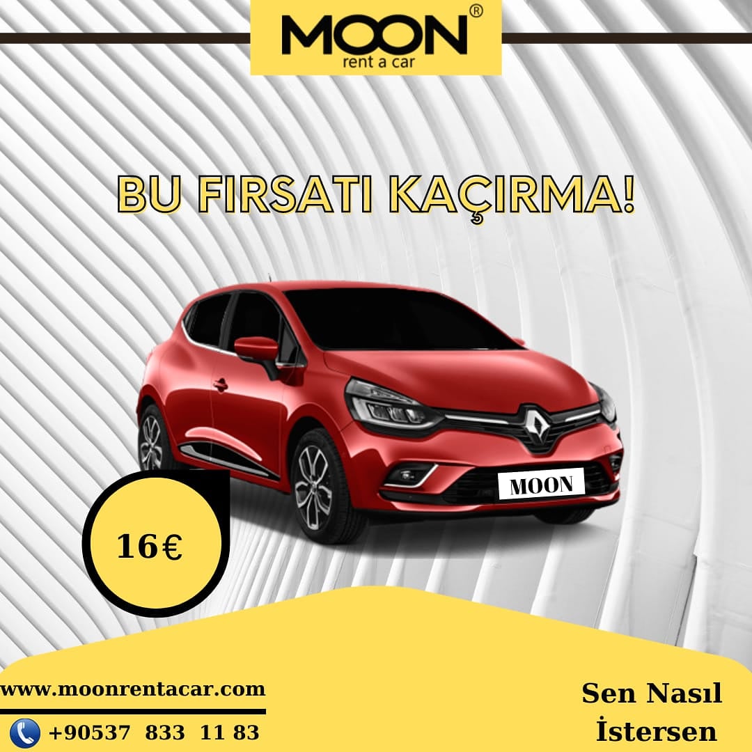 Şubat da indirim fırsatları devam ediyor !

İndirimli rezervasyon yaptırmak için 

☎️ +90 850 532 11 93
☎️ +90 537 833 11 83
📍 info@moonrentacar.com
Moonrentacar.com 
Muhteşem fırsatlar devam ediyor.

#moonrentacar #rentacar #rental #carrental #rezervasyon