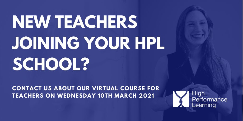 Designed to induct new teachers joining HPL schools, the day will help new staff understand our HPL philosophy and framework and why it works.
 
Tickets cost £50.00 per person plus VAT. Book places now by contacting our office on office@highperformancelearning.co.uk