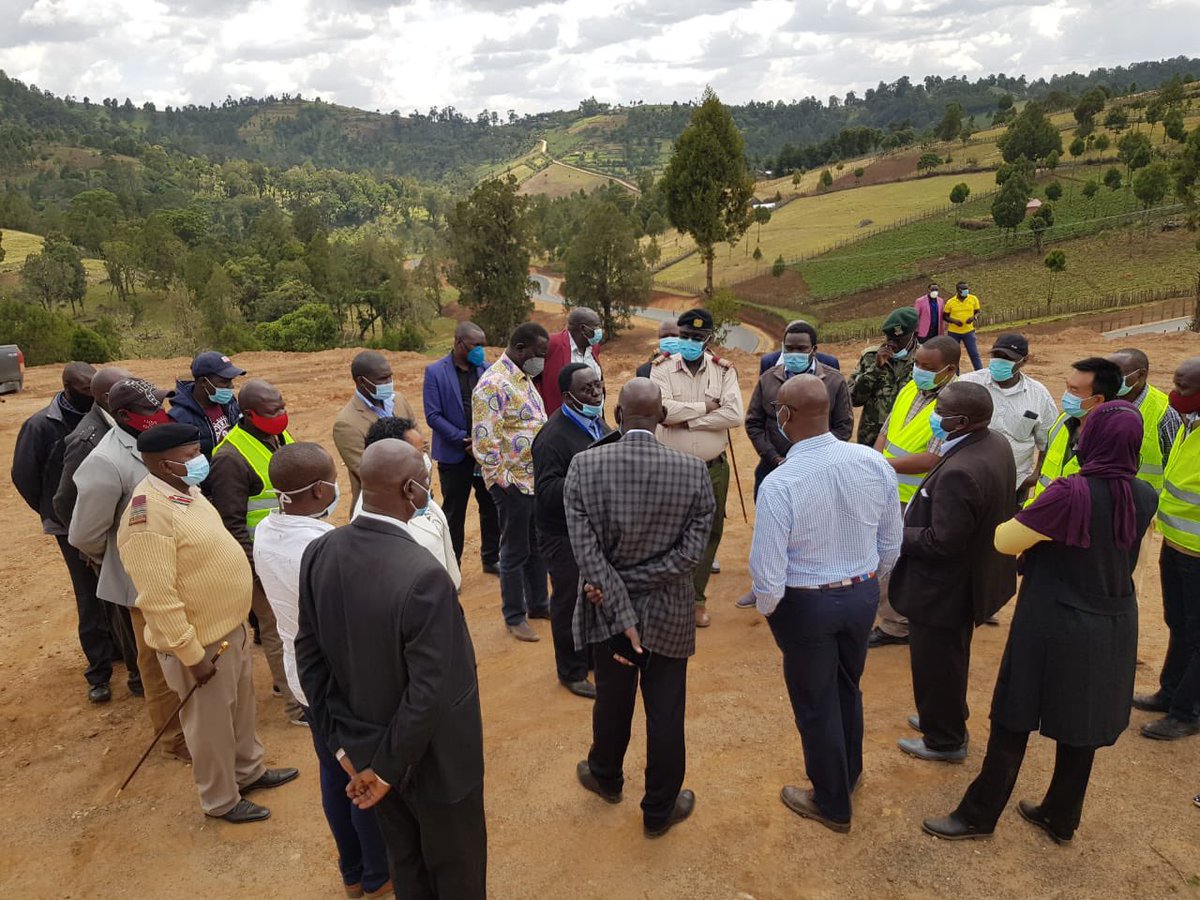PS Andrew Kamau led other PSs in inspecting upgrading to Bitumen standards of Kapsait- Kapsangar - Sondany Pry School Roads road. The 65 KM road connects Pokot South with other towns in West Pokot County to ease farmers’ access to markets and opening up region to economic growth