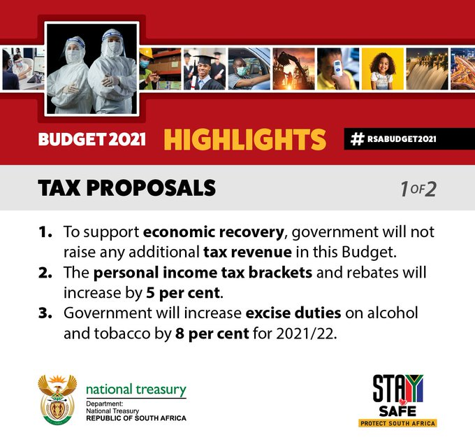GovernmentZA's tweet photo. #RSABudget2021 #TaxProposals https://t.co/fKs6B96Im7