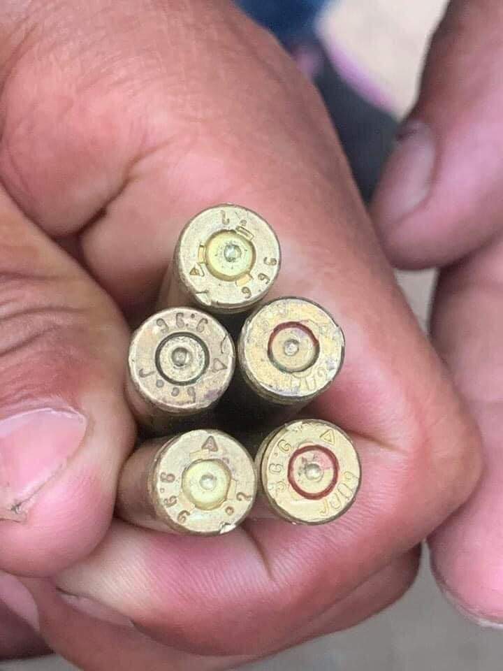 WinThu13817623's tweet photo. 5.56 Ammo is not for riot gun.
It is Assaulted rifle Ammo.
It is only for battles.
Only 12 v Rubber bullets and
32 mm tear gas launchers are allowed
in International rules.

They made crimes nowaday,
So they must cry forever.

#StopMilitaryCoup 
#stopterrorism 
#StopViolence https://t.co/rXOAg7qjnd