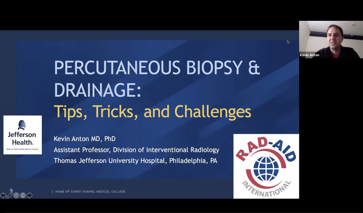 Chapter Highlight: We would like to recognize <a href="/kantonIR/">Kevin Anton MD, PhD</a>, who is the Chapter Chief <a href="/JeffersonRads/">Jefferson Radiology</a>. Dr. Anton is a leader in #IR education and provides live lectures for our colleagues <a href="/uonbi/">University of Nairobi</a>, <a href="/Medicine_UI/">FKUI</a>, and more. We thank him for his contributions to #globalhealthradiology.