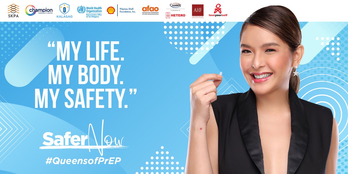 PrEPPilipinas's tweet photo. My life has lots of surprises.
My body should be protected whatever I do and whenever I go.
My safety is my priority.
For your safety every day, take PrEP and feel #SaferNowPH. Book your appointment with us at https://t.co/t24cFSuQYF.
Aya Garcia
#QueensOfPrEP
#SaferNowPH https://t.co/f3fZ6LFm8y