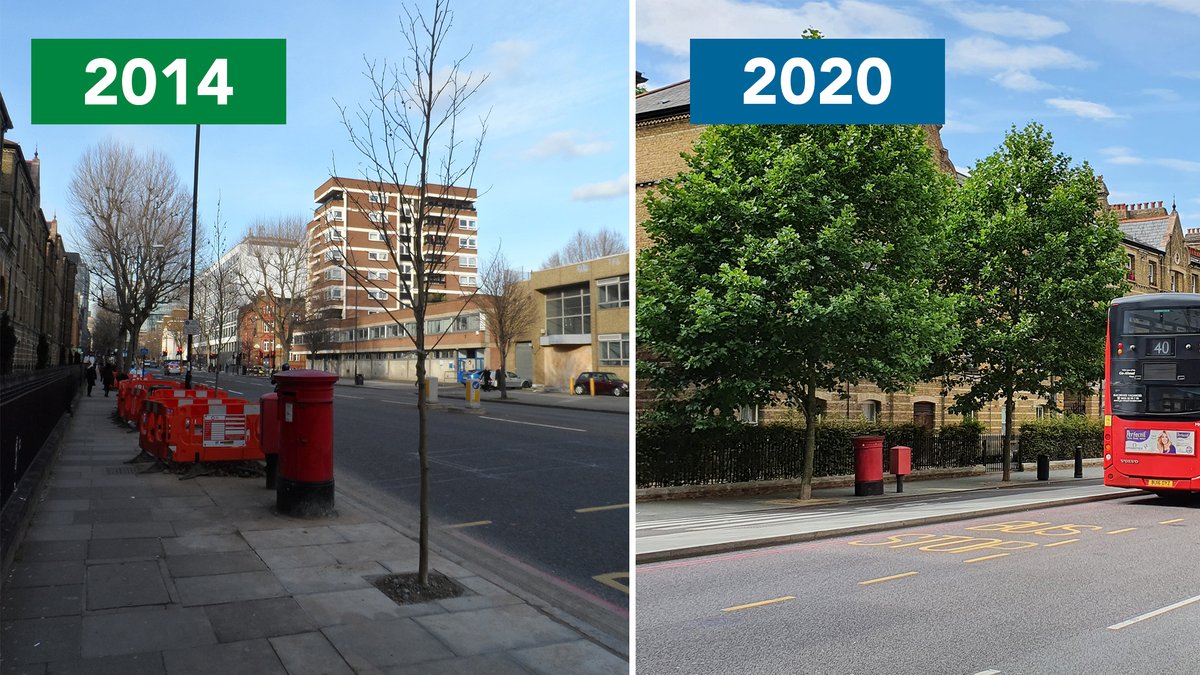 The trees planted in GreenBlue Urban's StrataCell soil cell system along Blackfriars Road, London, have seen impressive growth over the past 6 years!

Discover more on this trial tree pit case study: bit.ly/3kgOxuO
#UrbanTreePlanting #recycledplastics #SoilCellsWork
