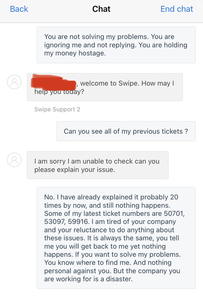 Seriously <a href="/SwipeWallet/">Swipe</a> @JLSwipe, you have restaked my 6 month lockup without my approval, and refuse to solve my issues. Btw I have not even received the card, which you also refuse to solve.
You are holding $100,000 hostage and you don’t care. 
Like &amp; retweet
#freestackersfunds