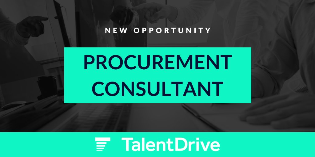 talent_drive's tweet photo. One of the UK’s fastest growing Procurement Management Consultancies are looking for industry-based Procurement Professionals with a good range of indirect category experience to join their function > https://t.co/dyjncepqII 

#TalentDrive #Procurement #ProcurementConsultant https://t.co/9yuLSX2cJl