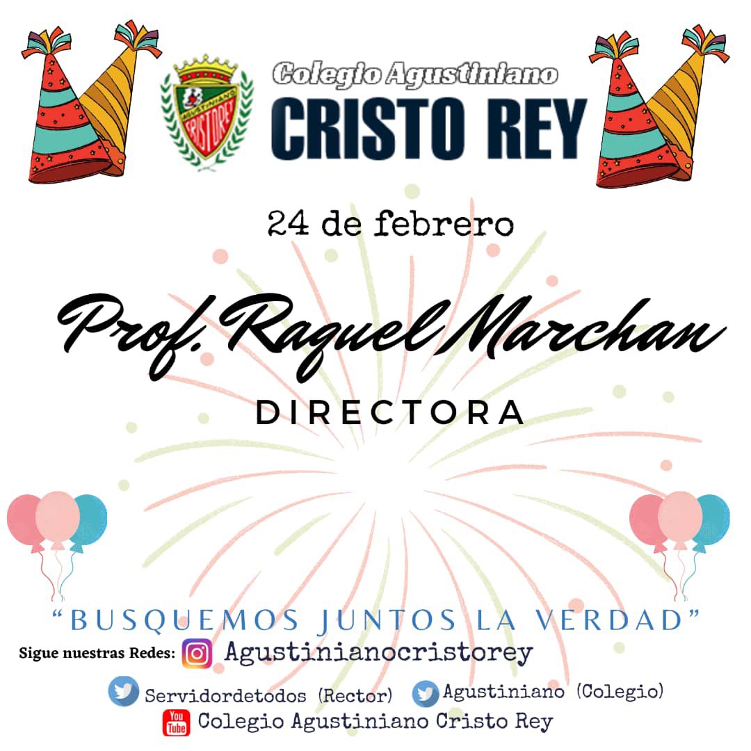 servidordetodos's tweet photo. Hoy nuevamente podemos celebrar el Don de la Vida con ocasión del cumpleaños de la Directora Académica de la Institución @agustiniano Cada instante se repite el milagro de la Vida, Dios que nos recrea según su Voluntad aunque a veces no lo percibimos. Felicidades, Dtb Profesora https://t.co/zLHURcMQE7