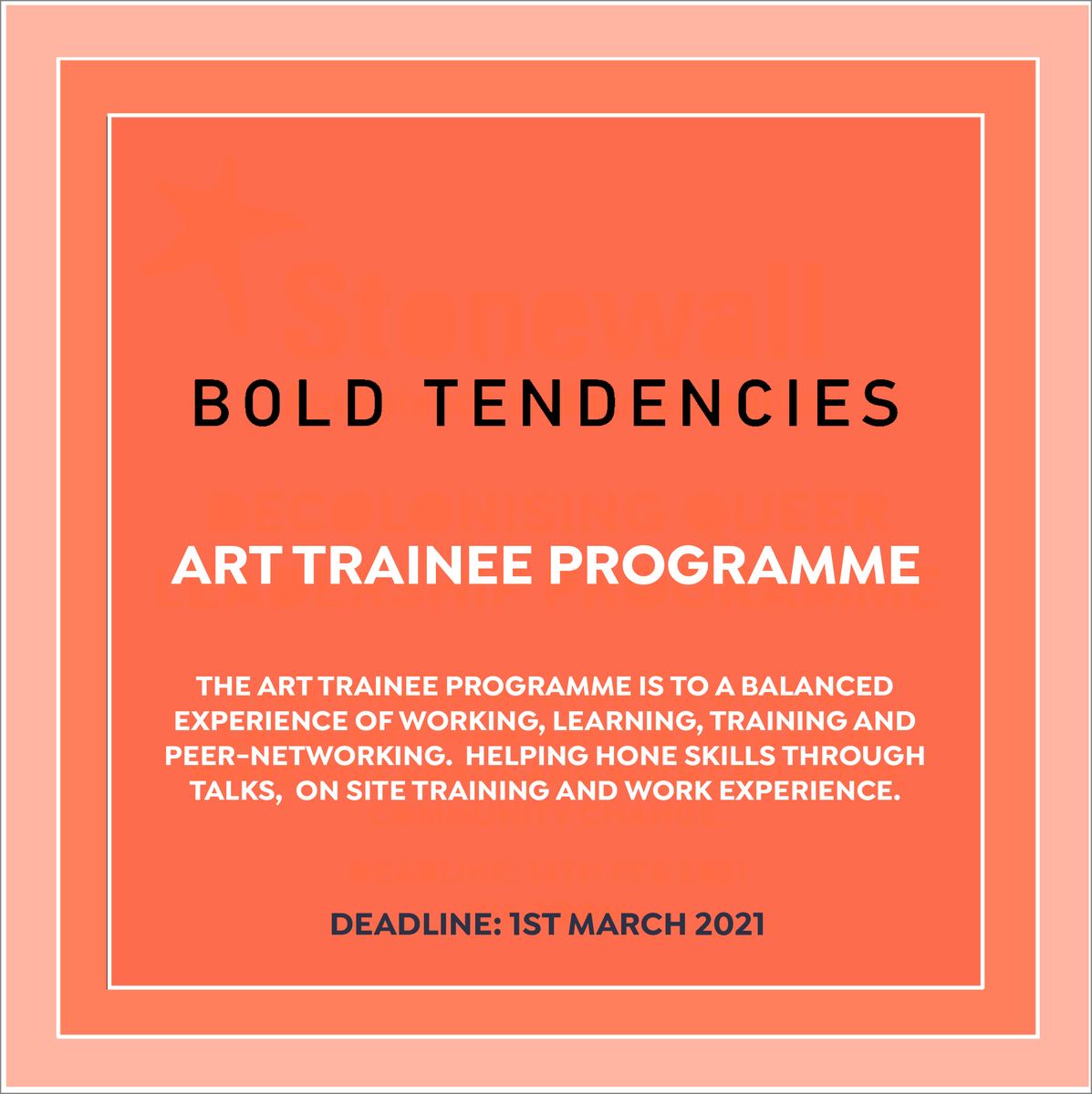 MakeShiftCreate's tweet image. Hello potential candidates! We've compiled another list of opportunities!
Share this link to someone you think might benefit! More info in the Link in our bio.
Good luck lovelies!