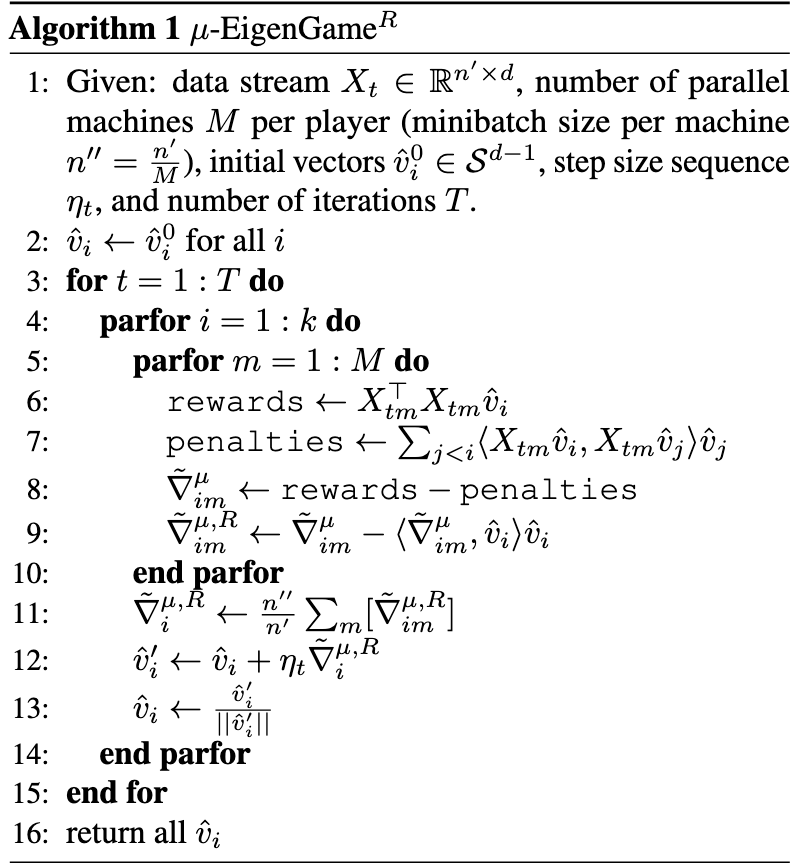 Ml Review Eigengame Unloaded When Playing Games Is Better Than Optimizing By Drimgemp Vernadec Thoreg Deepmind M Eigengame Unbiased Globally Convergent Parallelizable Algorithm For Computing Top K Eigenvectors T Co