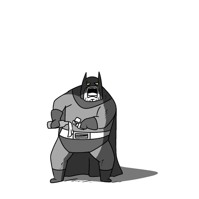 敵を倒すのに火炎瓶を使うバットマン 