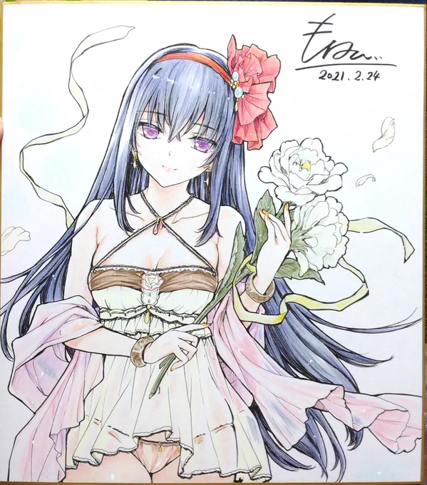 麗しのベビードールお姉さん?(オリジナル)
の直筆色紙?️ 