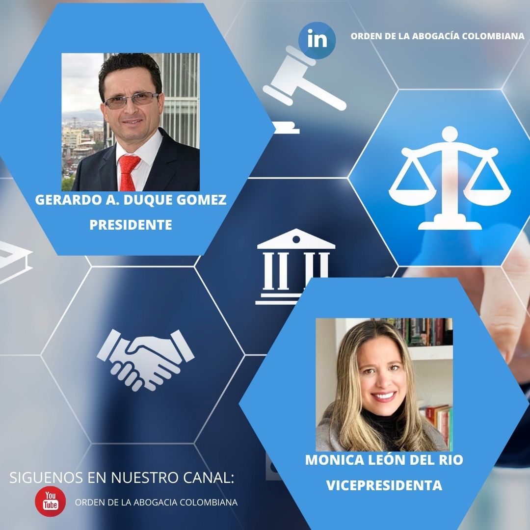 OrdenOac's tweet photo. El pasado 20 febrero, fue elegida nuestra junta Directiva,  paritaría con @GerardoduqueM comoPresidente y @M1leondelrio vicepresidenta y un equipo de abogados excelentes que estarán acompañándonos en el trabajo solidario por la abogacía colombiana. #unetealaoac  #unidossomosmas https://t.co/vezO46pO48
