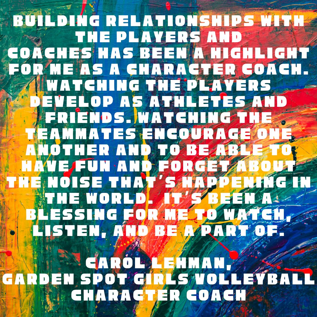 We are so thankful for character coaches like <a href="/carolslehman/">Carol Lehman</a> who volunteer as character coaches to invest in the lives of the coaches and athletes that we serve. Carol has been the character coach for the Garden Spot girls volleyball team for the past three seasons.

#LancasterFCA