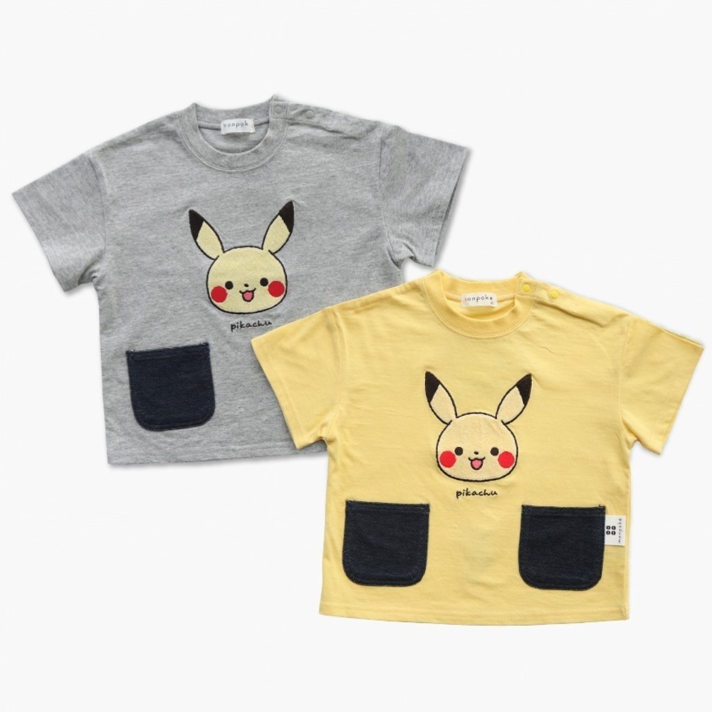 ポケモン公式ベビーブランド モンポケ 新作ベビー服 ピカチュウの耳付きパーカー 初レイングッズ