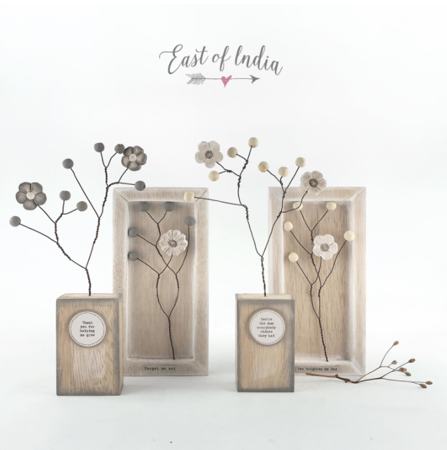 The perfect “Mum-mento” for Mother’s
Day, our gorgeous wooden blossom block is something
to treasure forever! 🌸 #mothersday #mum #loveyoumum #eastofindiauk