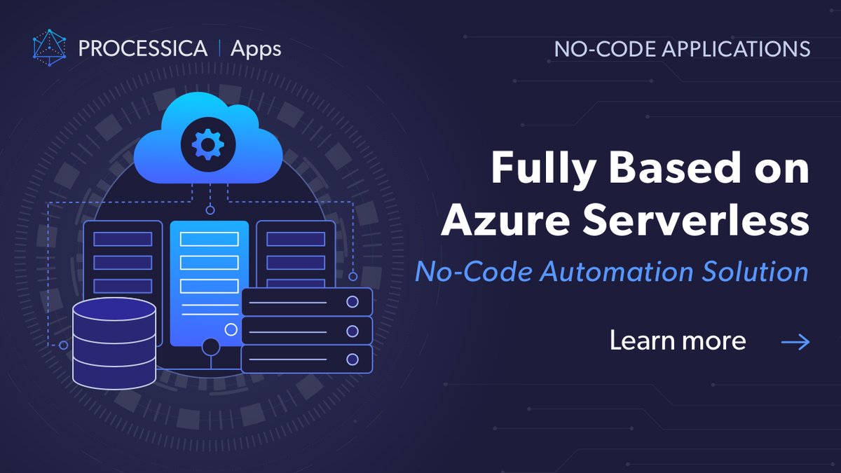processica's tweet photo. Interested in automation but worried about hosting or deployment? For the perfect #serverless solution, check out #ProcessicaApps. 

https://t.co/5j1W15FMgE

#Processica
#NoCode #NoCodeAutomation https://t.co/o511KdyFR9