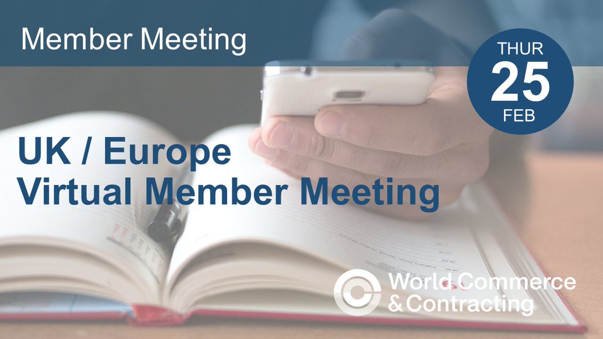 worldcc_'s tweet photo. Don't forget to register for our Virtual Member Meeting for UK / Europe Thur 25 Feb. https://t.co/HitTpC4m3r 
@worldcc_'s @Diane_iaccm will be joined by Walter Akers, Partner, @RSMUK and Barry White, SVP @Meggittglobal 
Open to members and potential members alike and is free. https://t.co/hhyE5QGT24