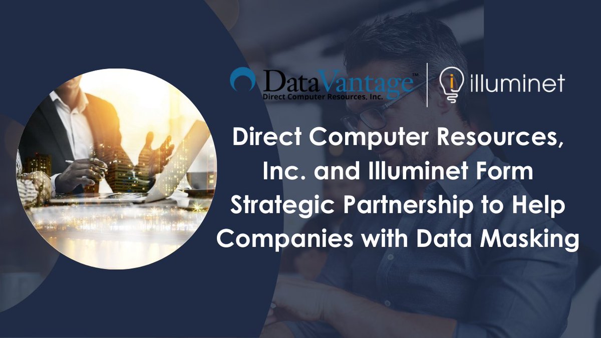 Illuminet_Sol's tweet photo. We have partnered with Direct Computer Resources, Inc. (DCR) a leader in data masking solutions, to offer DataVantage Data Masking ExpressTM, an affordable, flat-rate subscription pricing for Db2 and/or IMS 🤝

https://t.co/Rhv5jBZL2X

#innovation #partnerecosystem #datamangement https://t.co/tKXmyo4qGL