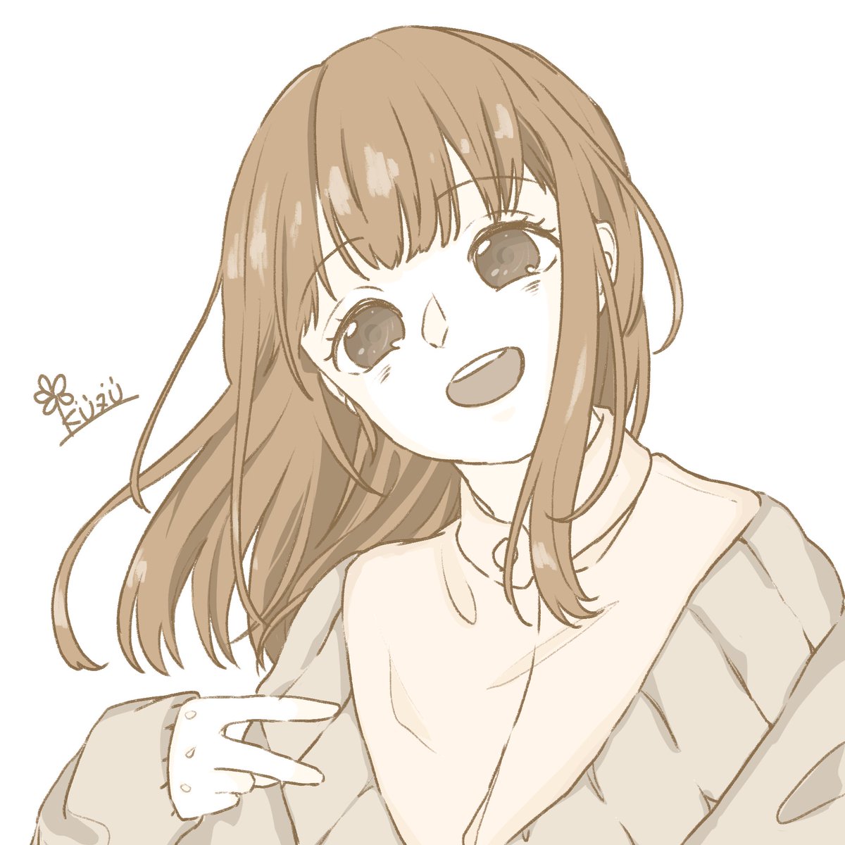 葛 Kuzu 日目 絵を描くと元気が出るようになりました 今日のイラストは またね です 雪ちゃんっぽいかもしれません 毎日お絵描き