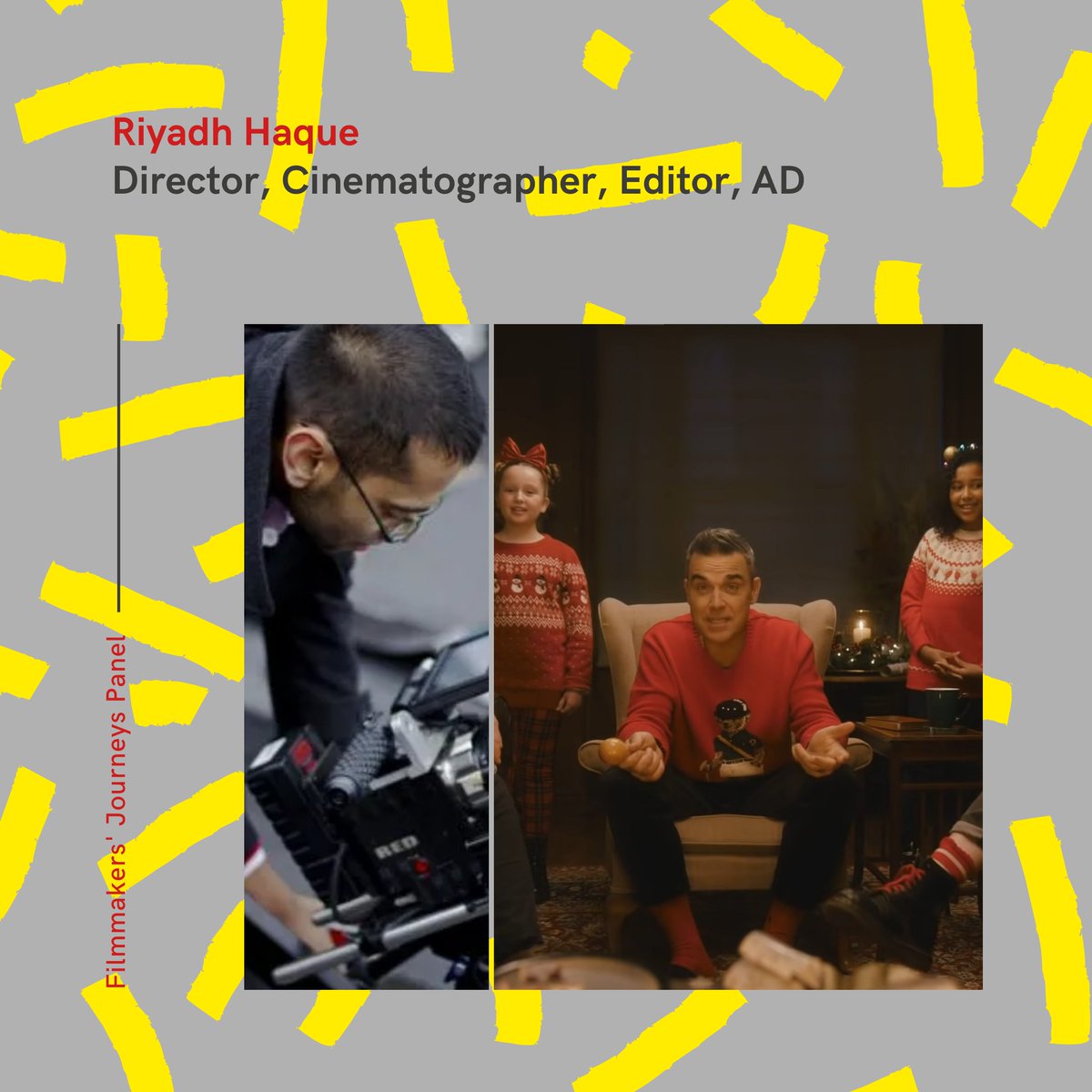 Riyadh Haque (@ifilmlove) is an editor, director, cinematographer, AD, and writer who's worked on productions previously featured at London Short Film Festival, Raindance, Slamdance and Screentest. Currently #BAFTACrew📽️