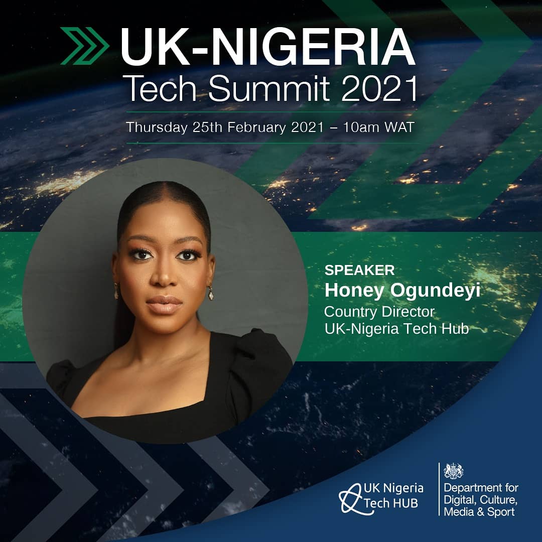 Join us tomorrow, Thursday 25th by 10am WAT to celebrate the amazing community and ecosystem in Nigeria.

Register to attend with this link- bit.ly/3qV0adi

<a href="/kola_aina/">Kola Aina</a>
@toyoayodele
<a href="/HoneyOgundeyi/">Honey Ogundeyi</a>
 #UKNGTECHHUB #DCMSTECHHUBS #TechSummit