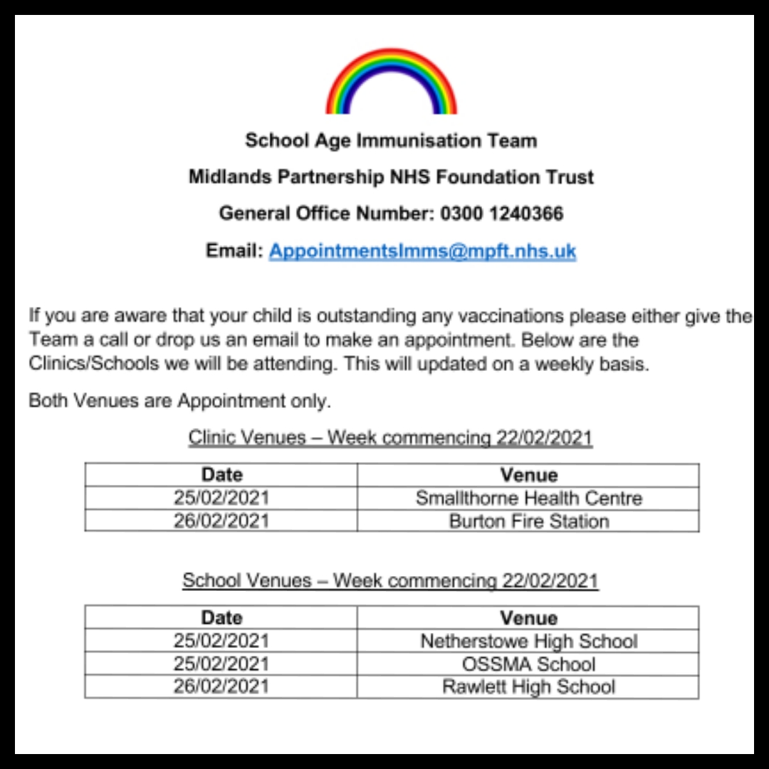 School Age Immunisation Team (@mpftimmsteam) on Twitter photo 