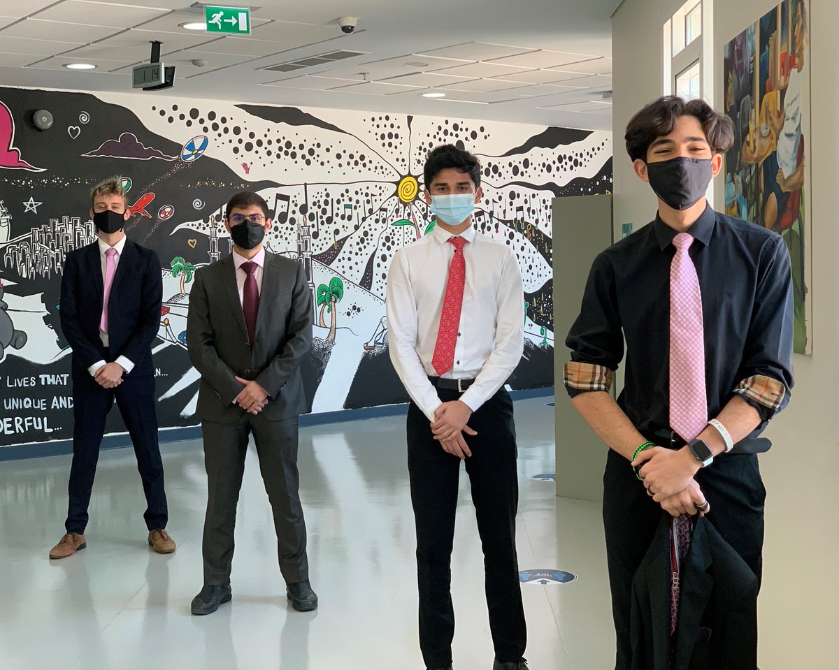BCAbuDhabi's tweet photo. The College was a sea of pink today as we mark Pink Shirt Day. This day originated in Canada and symbolises a stand against bullying. The College's culture of kindness is integral to developing positive mental and physical wellbeing in our pupils!
#PinkShirtDay2021 #BCADKindness https://t.co/EL7HLzd9tG