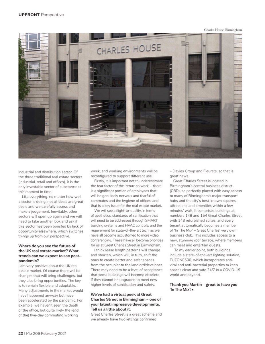 Martin Jepson, Founding Partner of Ergo Real Estate, was interviewed for the February 2021 issue of <a href="/MixInteriors/">Mix Interiors</a> in which he takes us through his career journey to date, with a few prediction on what lays ahead for the property sector. Read more here: bit.ly/3aPtqMR