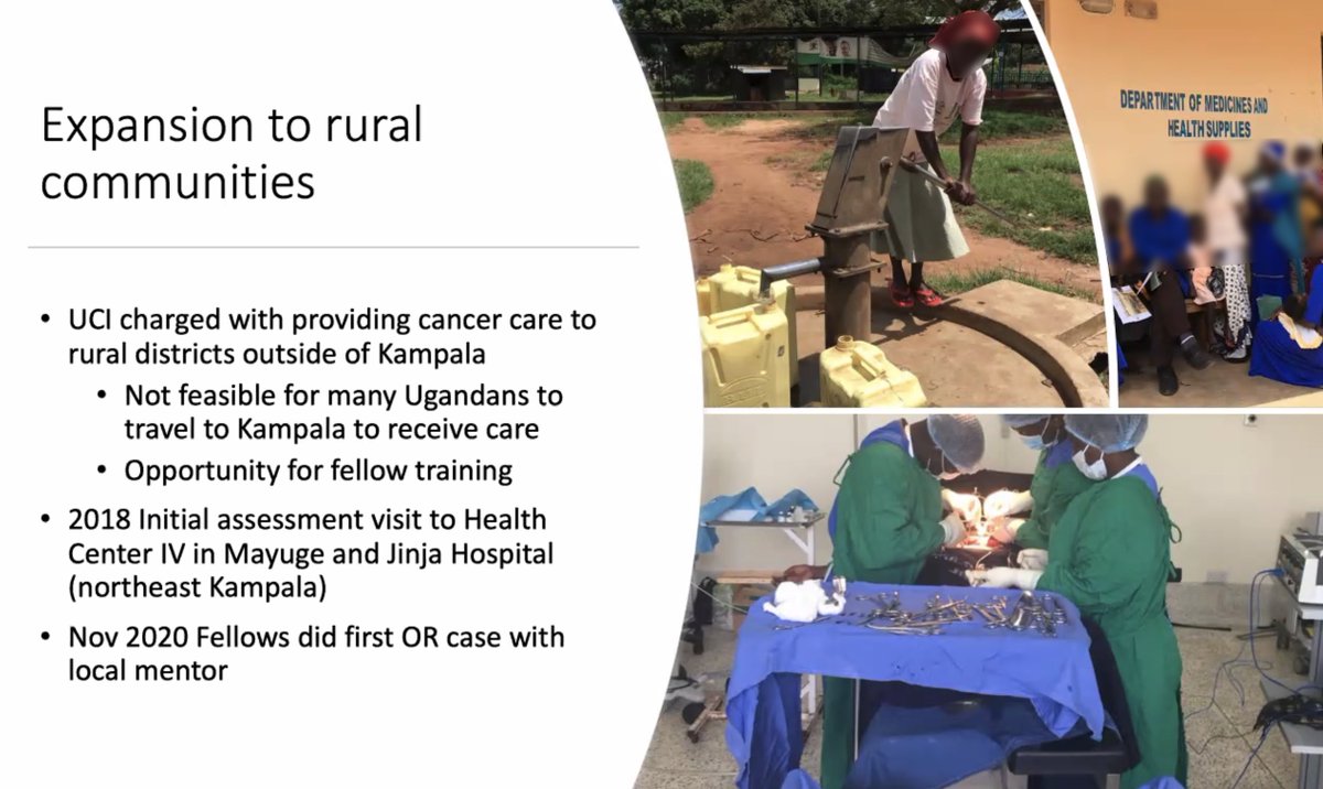 dukeobgyn's tweet photo. Inspirational #GrandRounds today by #gynonc Dr. Paula Lee on global gyn ca care in Uganda. Addressing inequity gaps & challenges in LMIC; strategy of vaccination, screening, treatment. #fellowship #collaboration #radonc #futurecancercare #wedeliver https://t.co/QcTm8Bahay