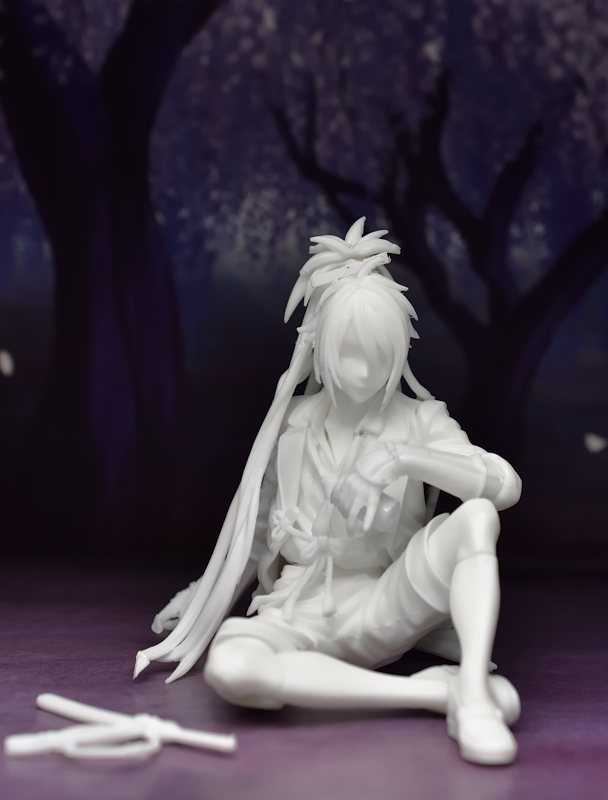 図録見たら、不動きゅん❤︎の髪の毛は紫じゃなくて、基本は黒で紫が