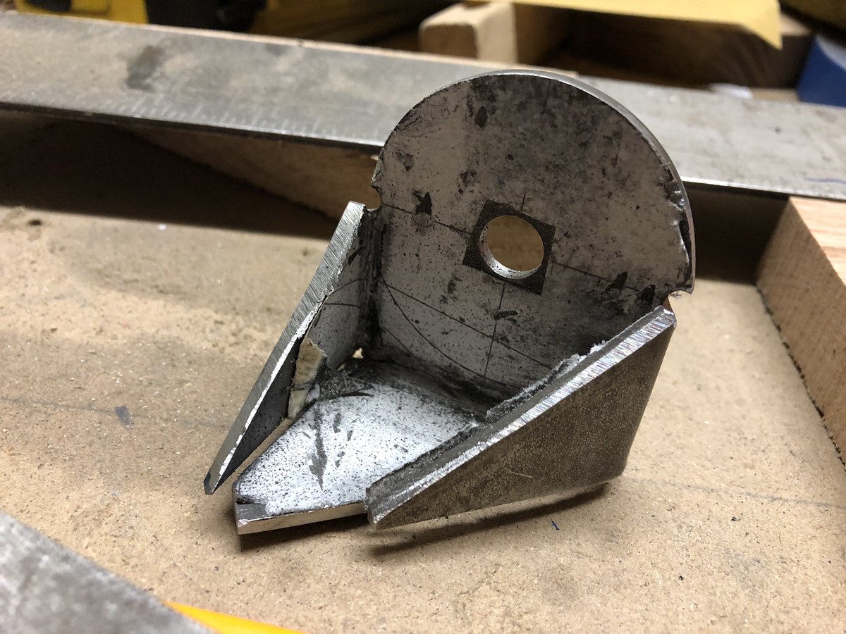 The re-make of the motor mount brackets... I’m well in my way to making the new ones. 1.2 hours spent on Big Ass Bird last night. Check my blog out for the reason why.