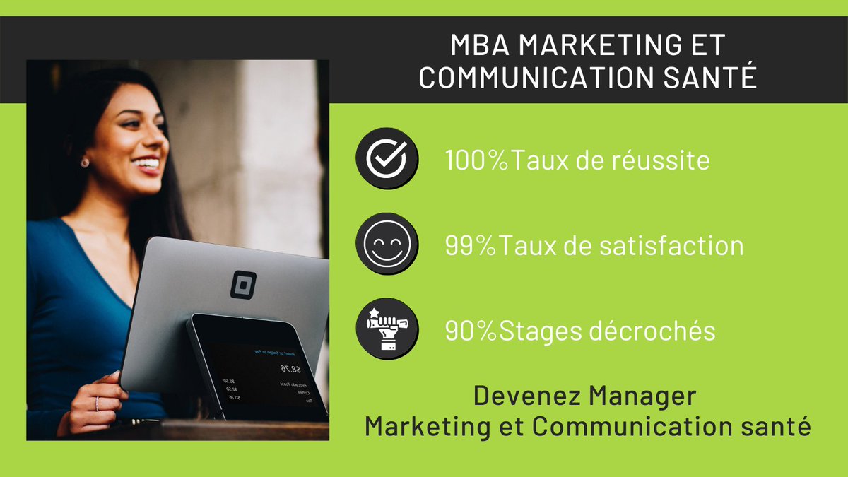DevinciExec's tweet image. Vous souhaitez devenir Manager en #Marketing et #Communication #Santé ? Chef de produit santé ou Chef de projet e-santé ?
Rejoignez le MBA Marketing et Communication Santé de l’ILV ! 

🎓 Prochaine rentrée en automne 2021 / Candidatures en ligne

#formationpro #formationcontinue