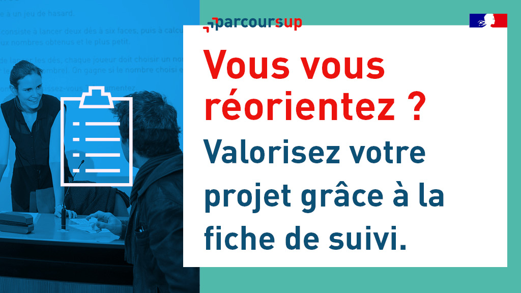 🔀 Vous souhaitez vous réorienter et intégrer une formation en 1ère année via #Parcoursup ?
📄 La fiche de suivi (facultative) permet de valoriser votre nouveau projet d’étude, avec l'aide d’un service d’orientation.
Toutes les infos ici ➡️ parcoursup.fr/index.php?desc…