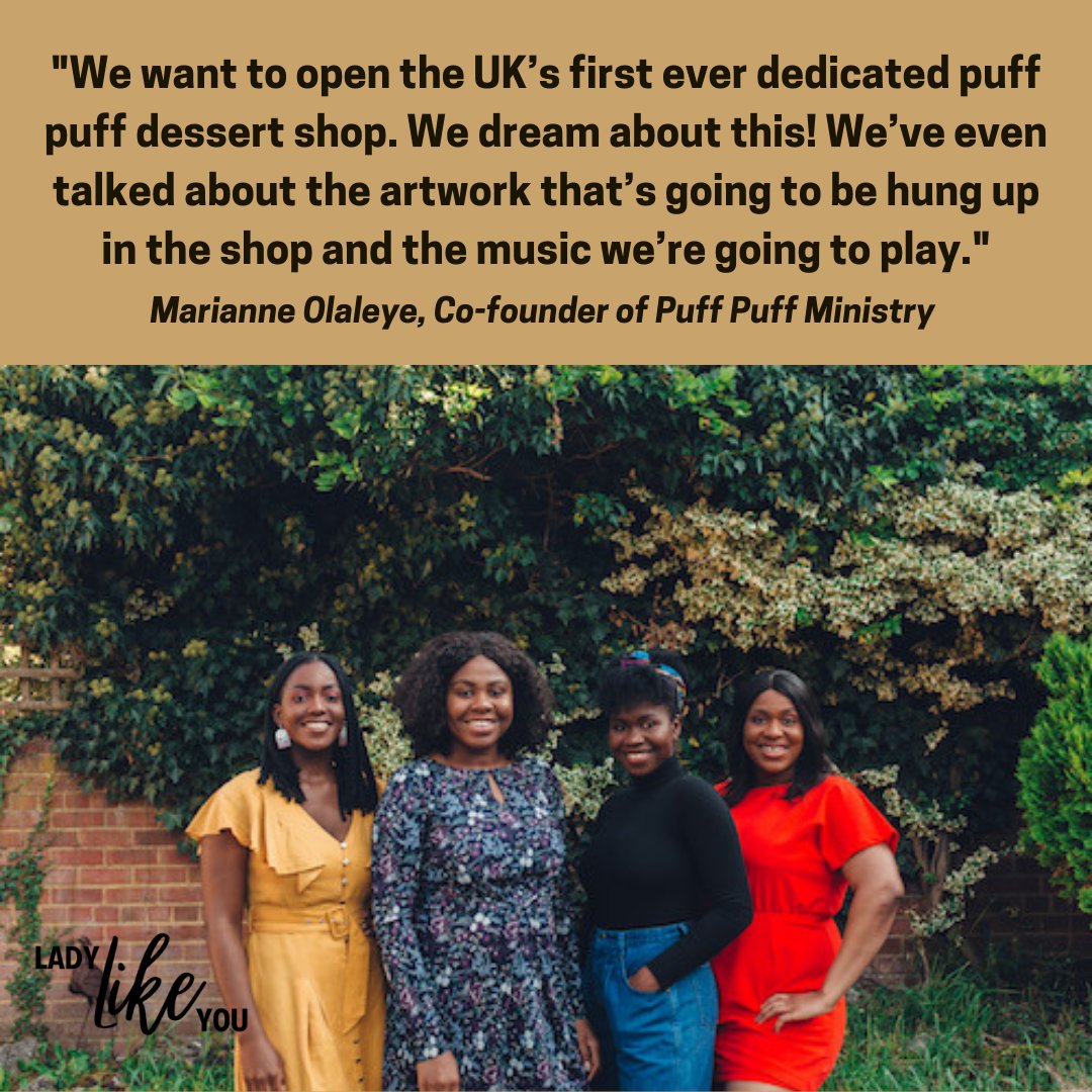 workinglikeyou's tweet photo. .@PuffPuffHQ is a family business run by sisters Marianne, Lola, Fola and Yossie who grew up helping their mum in the bakery she owned in their native Nigeria. Their longterm goal? To one day open their own shopfront. Read more here: https://t.co/PFbS3IihAV https://t.co/86Yzl6L004