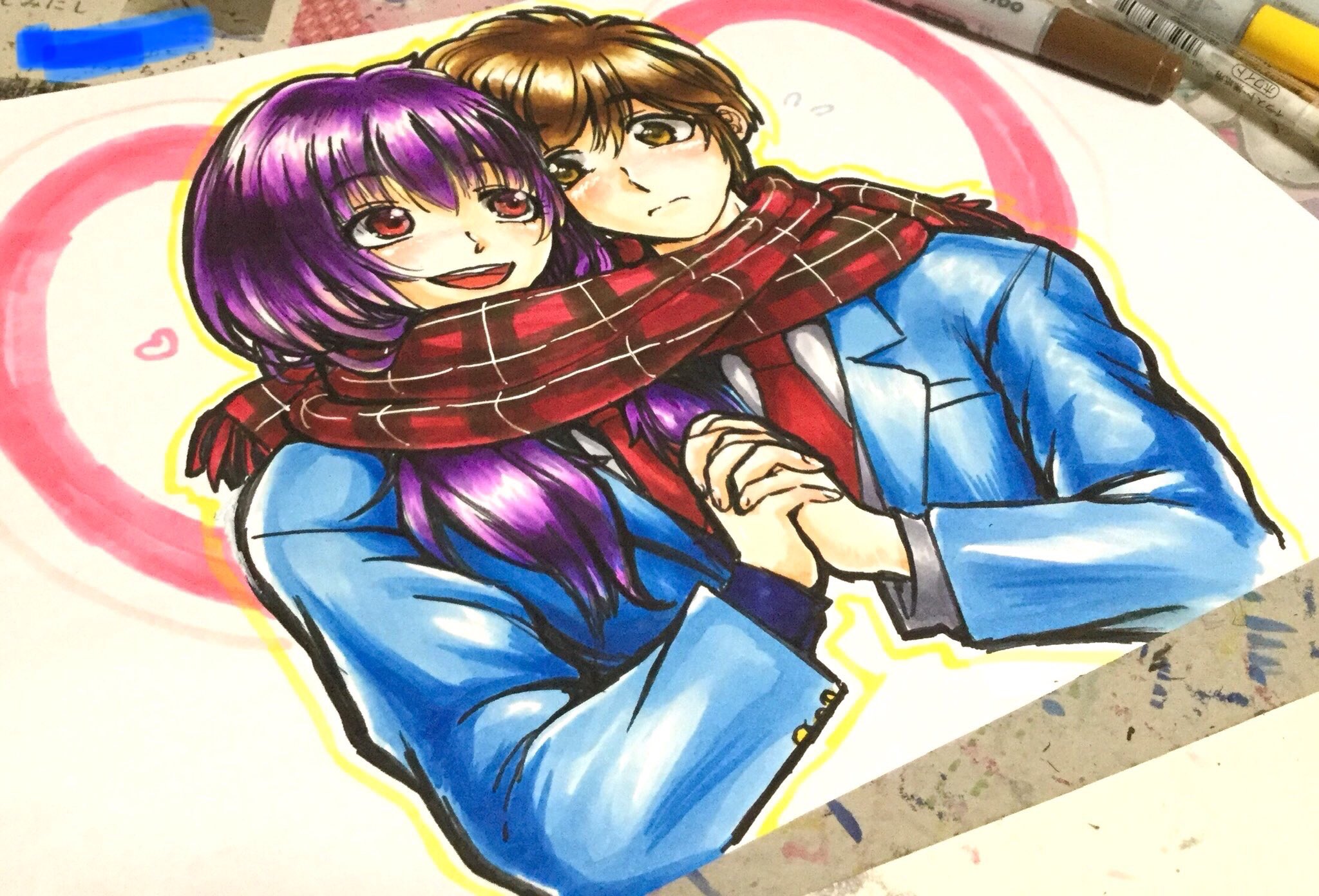 なっつるん村長 せっかくだから過去絵 O 友達からの依頼で書いたもちた あかりん Honeyworks 望月蒼太 早坂あかり イラスト イラスト好きさんと繋がりたい 絵書きさんと繋がりたい T Co Wxw6026wnw Twitter