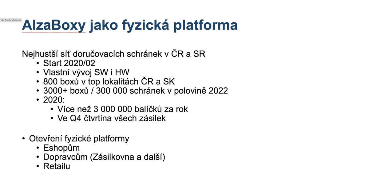 Trzby 2020 <a href="/Alzacz/">Alza.cz</a>, velka gratulace, jen si myslim, ze ambice byla mozna trochu vetsi o 2-3 mld...