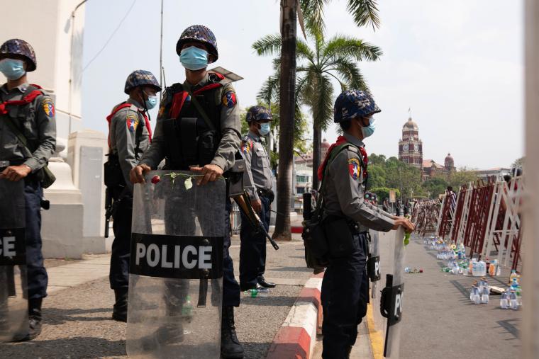 The immediate objective should be to deter deadly violence against protesters.Western and Asian partners should keep up the pressure in urging the military to show restraint.