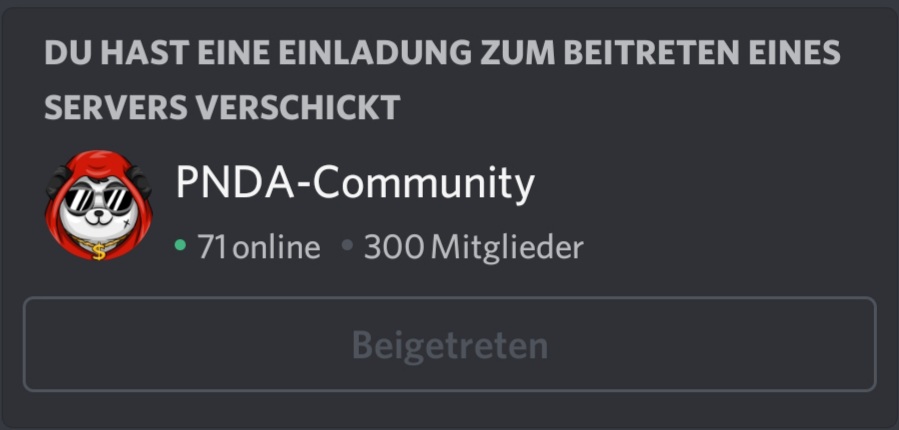 Danke für 300 Mitglieder auf unserem #Discord Server!

#pndanetzwerk #gaming