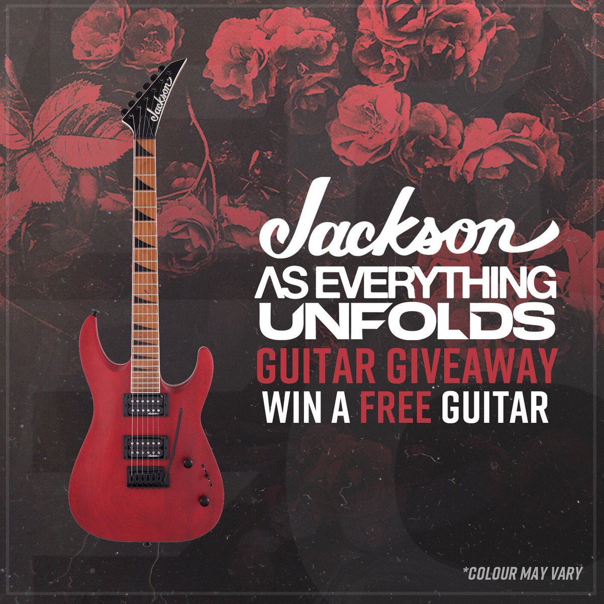 As Everything Unfolds (@aeuofficial) on Twitter photo 🌹 GUITAR GIVEAWAY 🌹
Head over to our Facebook and Instagram pages for your chance to win a free <a href="/JacksonGuitars/">Jackson Guitars</a> guitar! 🖤 🌹 GUITAR GIVEAWAY 🌹
Head over to our Facebook and Instagram pages for your chance to win a free <a href="/JacksonGuitars/">Jackson Guitars</a> guitar! 🖤