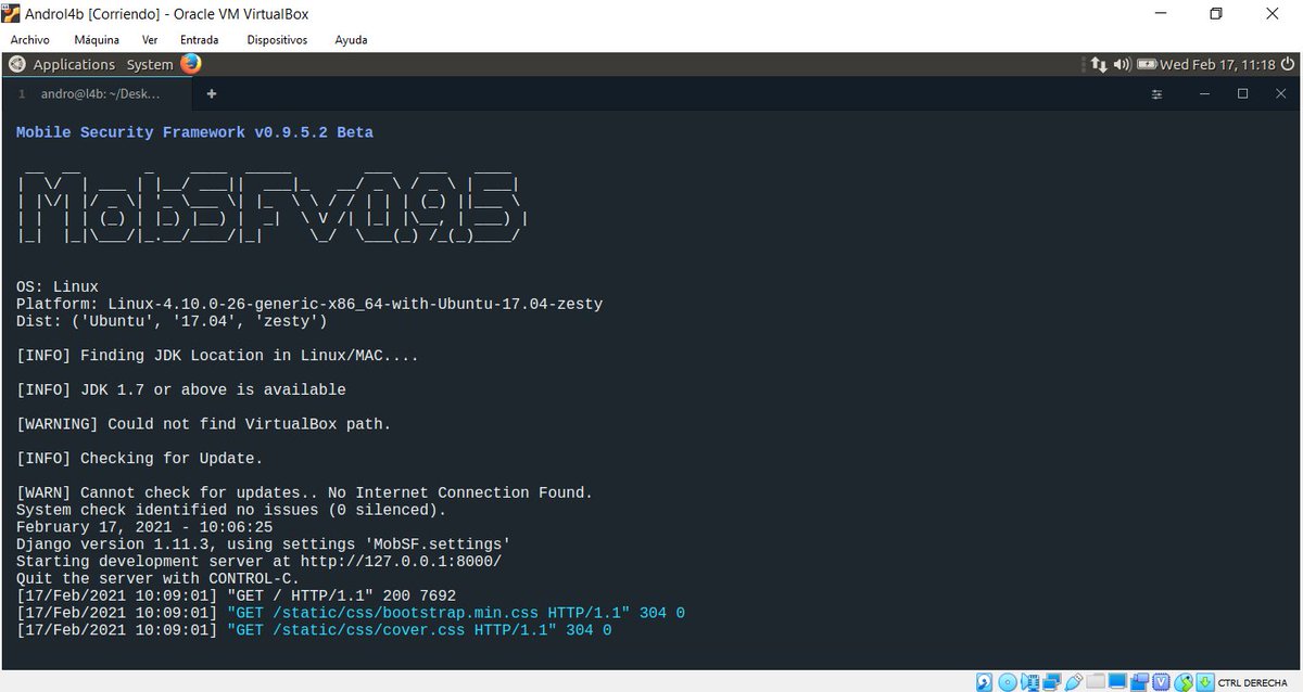 eduSatoe's tweet image. Vamos a analizar ahora más en profundidad la #APK con #MobSF a nivel estático, esta tool viene por defecto en la distribución #Androl4b. Vemos como la APK maliciosa usa gran cantidad de permisos como &quot;buen&quot; troyano que es #NoPiques #Fraude #Estafa @FedEx @policia @GDTGuardiaCivil